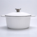 26cm Hot sale round shape cast iron enamel casserole